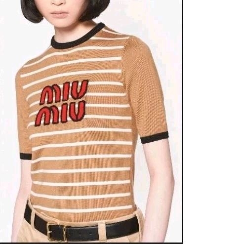 kaos miu miu rajut bahan premium
