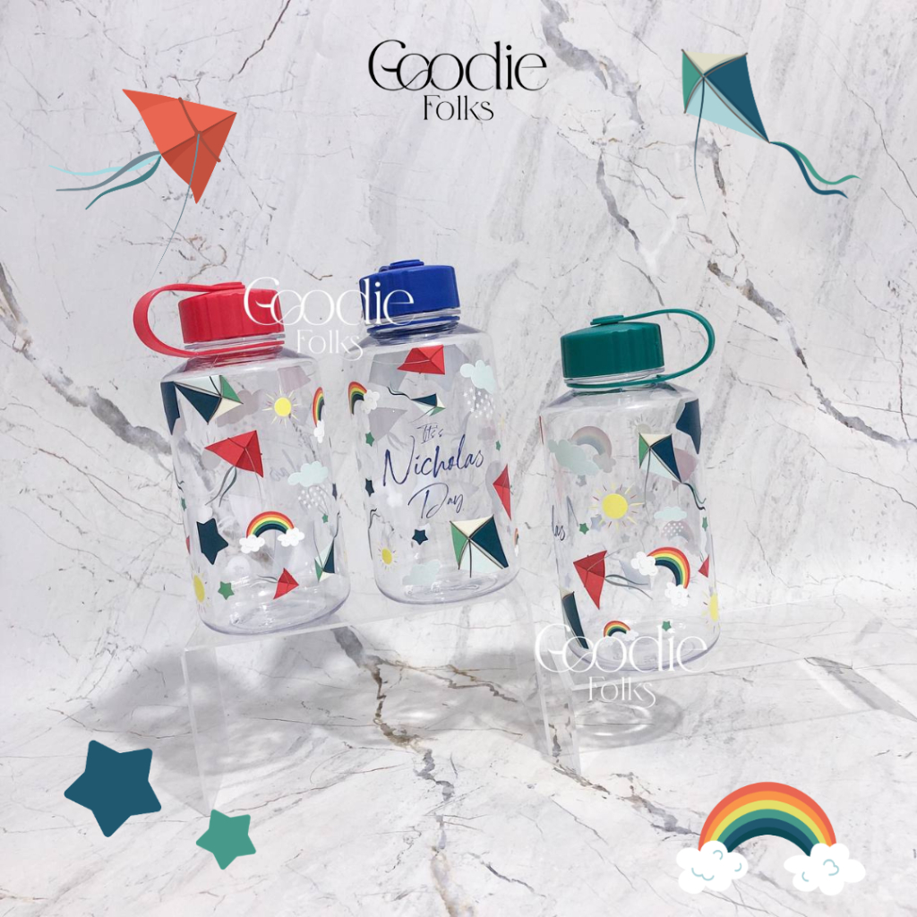 DUNDEE Tumbler Sport Print Uv Custom Nama / Custom Souvenir Botol Minum Gelas Kaca