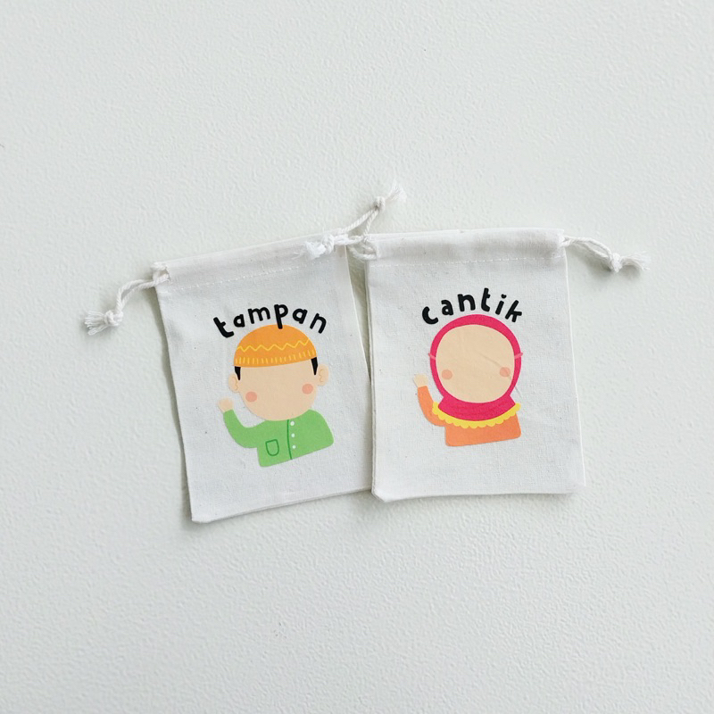 

Kantong mini seri cantik dan tampan | kantog serbaguna | pouch lebaran