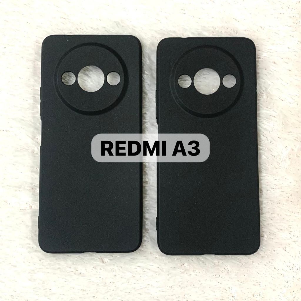 Soft Black Matte Premium Baru Redmi 13 4G Redmi A3 A2 A1 13C Silky Case Silicone TPU Slim Fit Casing