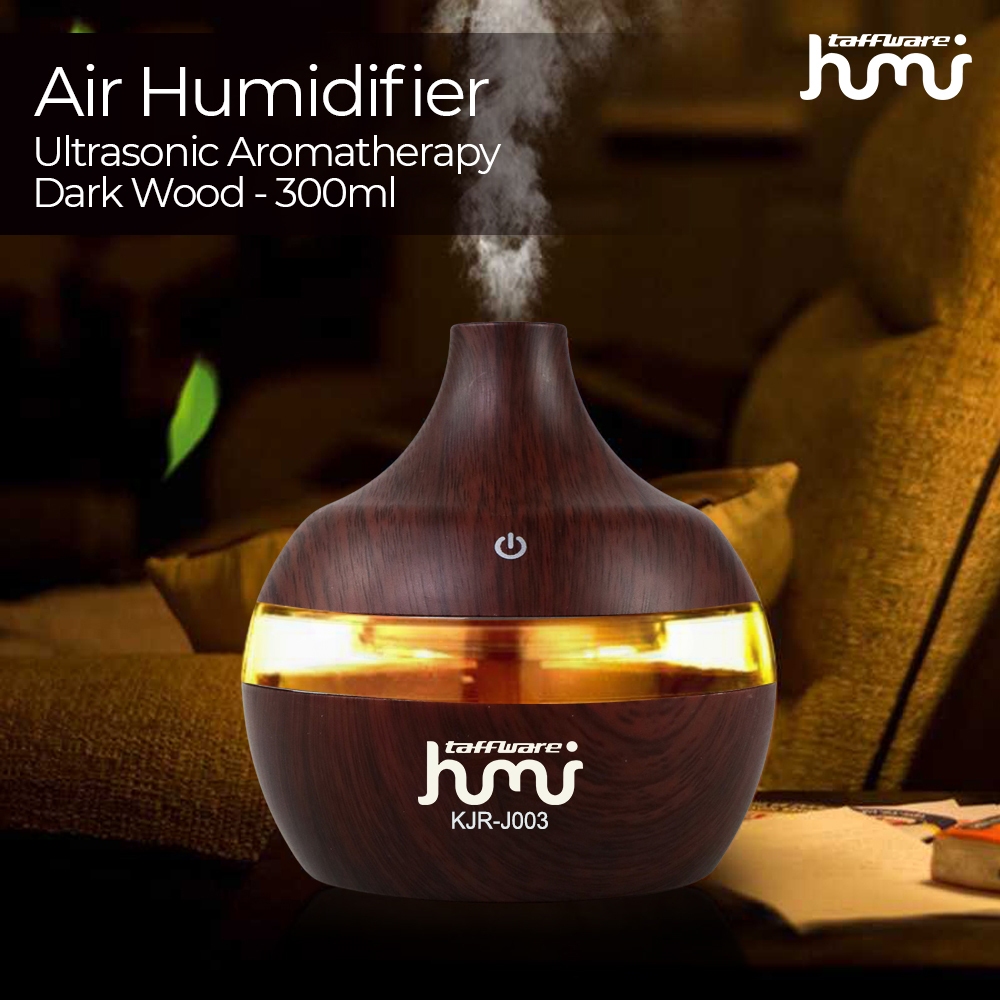 (BISA COD) Ultrasonic Humidifier Aroma Essential Oil 300ml Humi KJR-J003