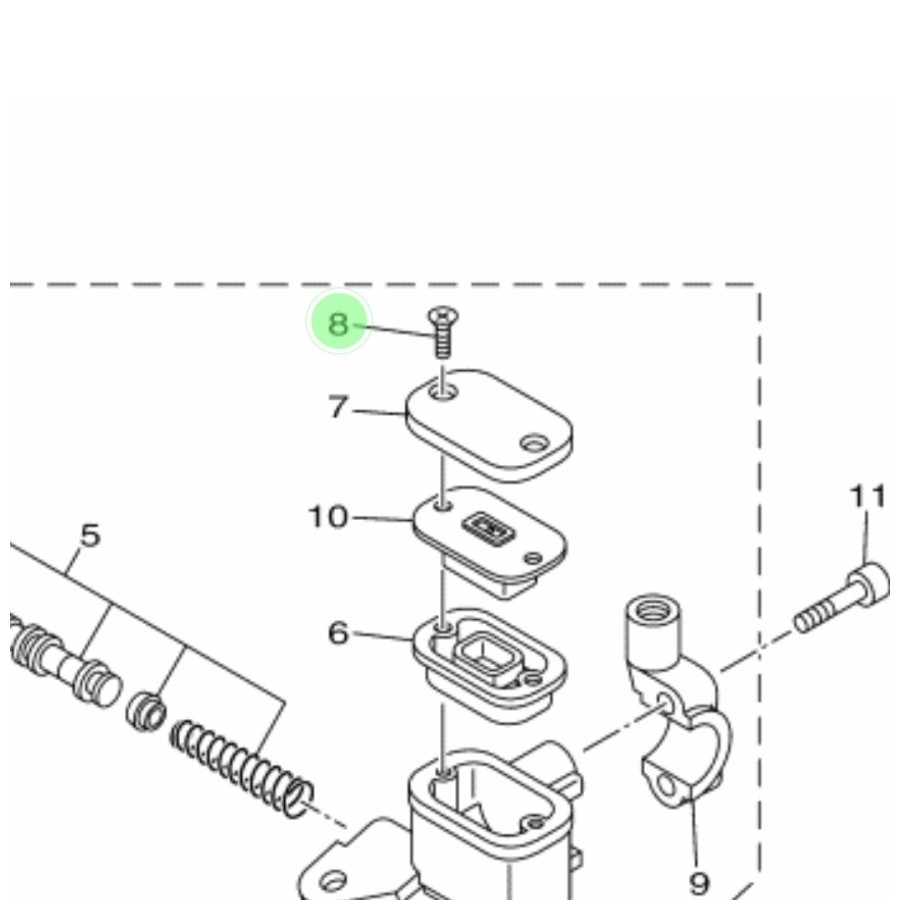 BAUT TUTUP MASTER REM CAKRAM YAMAHA VEGA ZR VEGA RR ORIGINAL YAMAHA