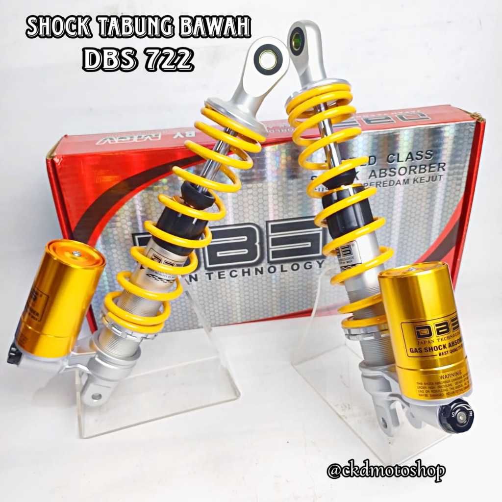 SHOCKBREAKER TABUNG BAWAH DBS 722 GOLD YELLOW 340MM SKOK  Tiger Rxking Gl CB100
