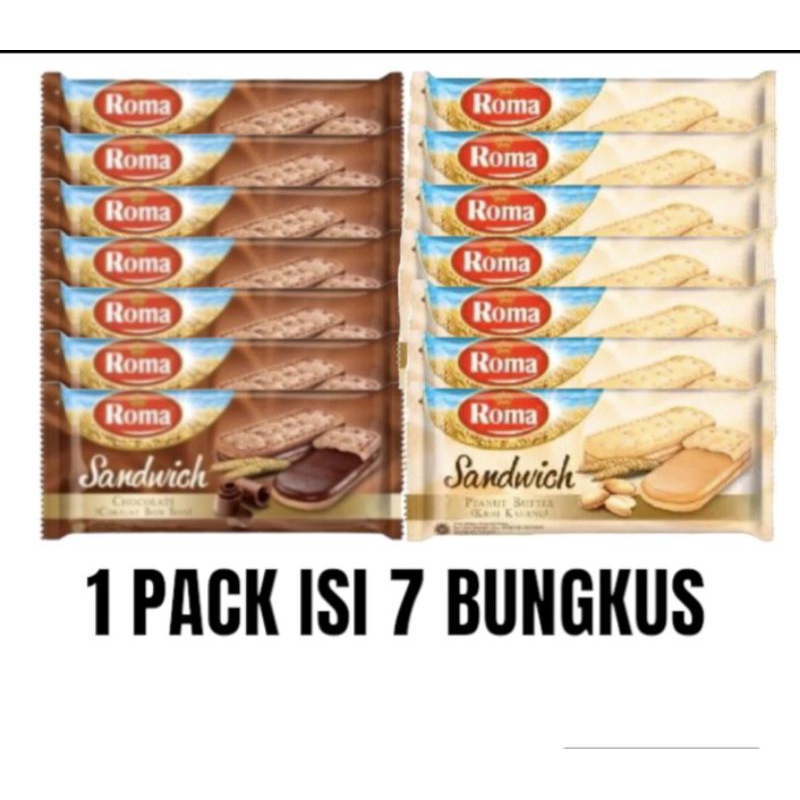 

[1 PACK] ROMA Sandwichi 1 Pack Isi 7 Bungkus