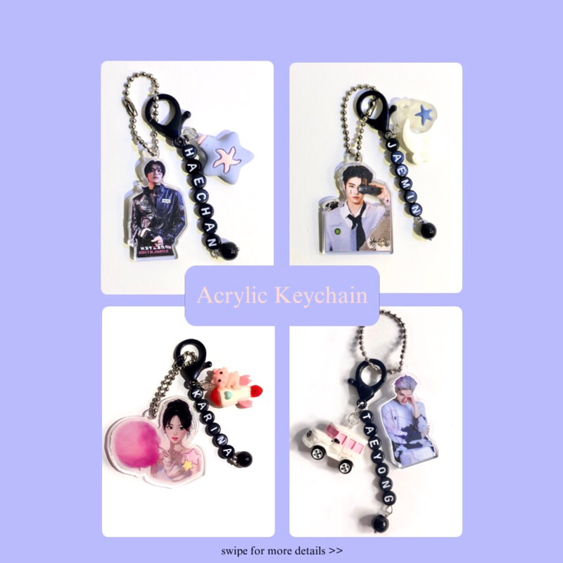 [READY STOCK] Acrylic Keychain aespa Karina & NCT Taeyong
