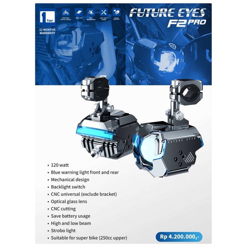 Future Eyes F2 PRO || Lampu tambahan || Lampu Motor || Lampu ||