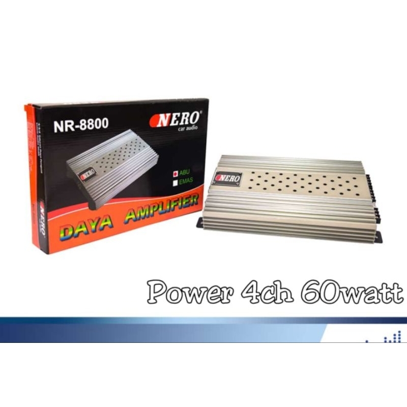 Power Audio 4ch Nero NR8800