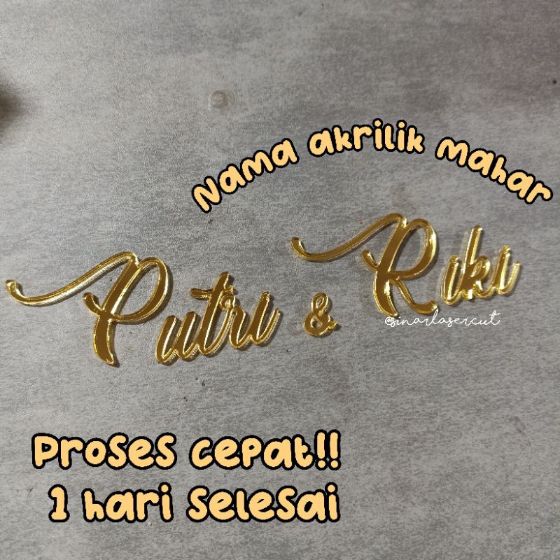Nama mahar akrilik