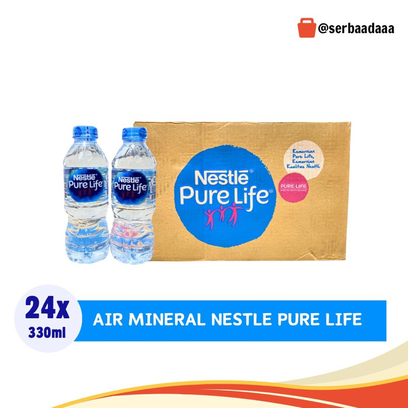 

Nestle Pure Life 330ml isi 24 Botol Perdus