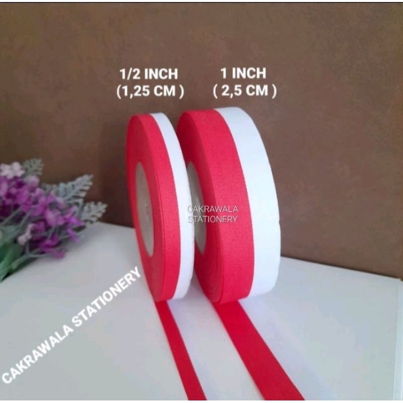

PITA SATIN MERAH PUTIH 1/2 INCH 1 INCH / KAIN PITA SATIN MERAH PUTIH 1/2 INCH, 1 INCH, 2 INCH