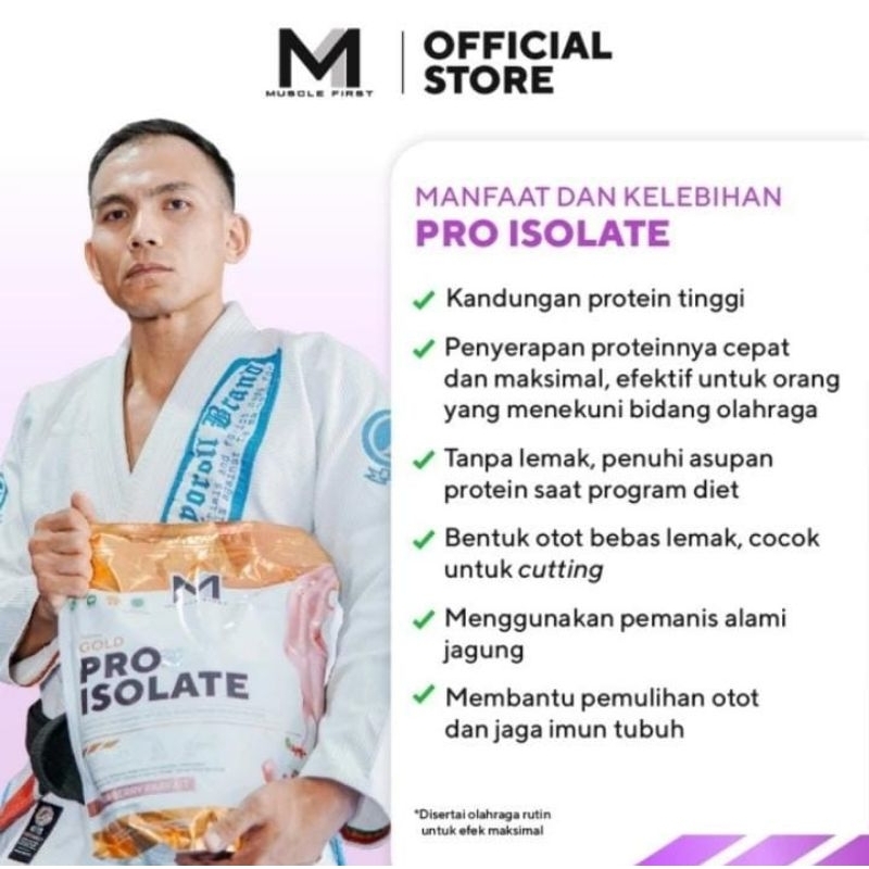 MUSCLE FIRST Pro isolate 5lbs/ 2267gr - whey protein suplemen fitnes- honey banana