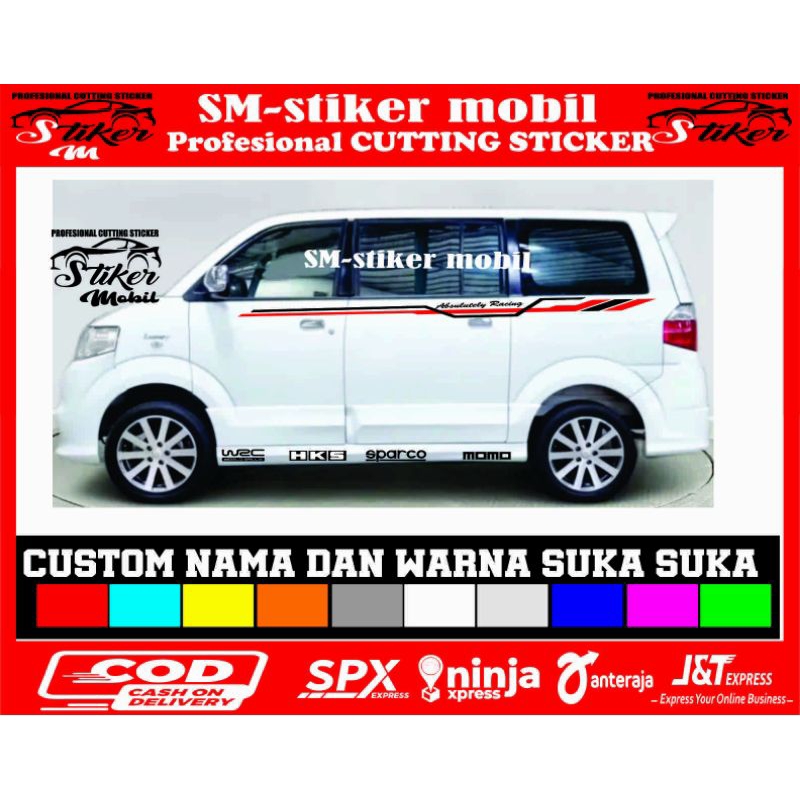 stiker mobil granmax apv luxio luxio luxury dll stiker variasi mobil sticker cutting sticker car