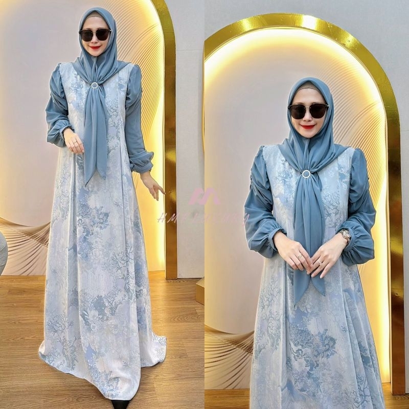 Yolanda set hijab vol 5 by Alody/gamisalodyterbaru/alodypremium/cod/readystock/siapkirim