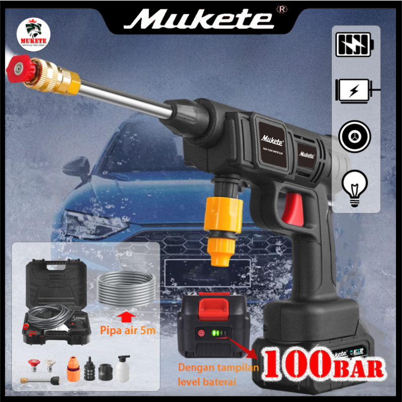【Mukete】alat cuci motor dan mobil alat cuci motor portable mesin cuci motor alat cuci mobil 398VF/59