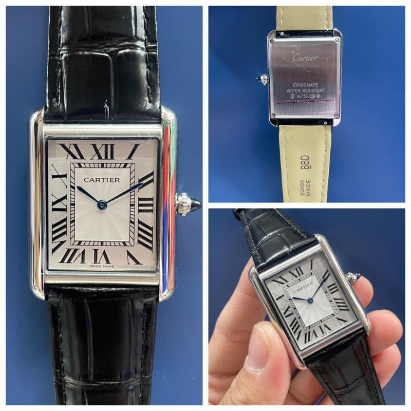 Cartier Tank Solo, Japan Quartz Super Quality Leather Strap Diameter 31mm #cartier #tanksolo