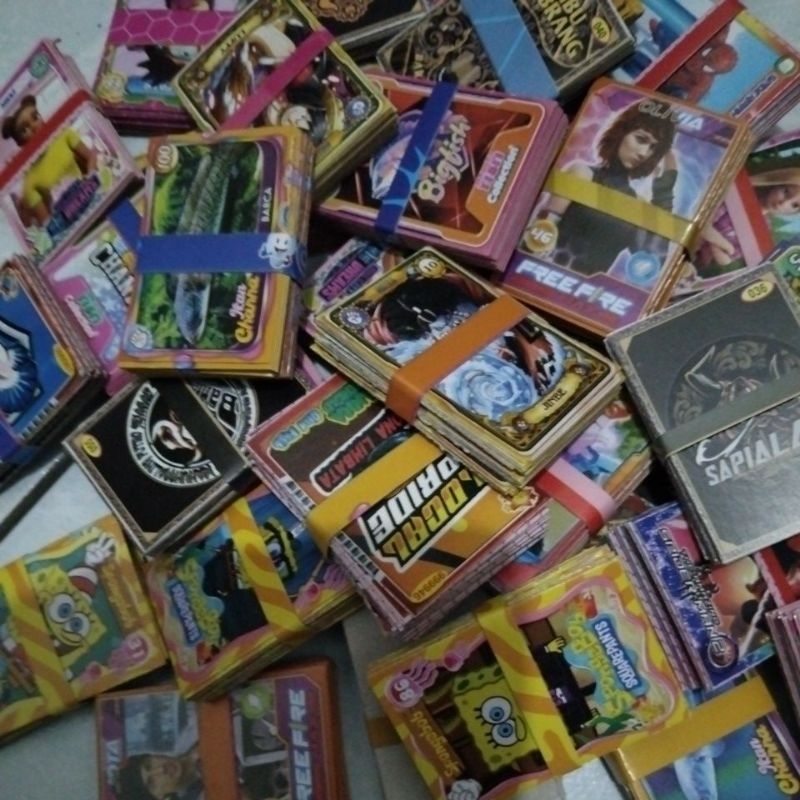 KARTU GEPOK/KARTU UMBUL POTONGAN/KARTU GAMBAR KARAKTER