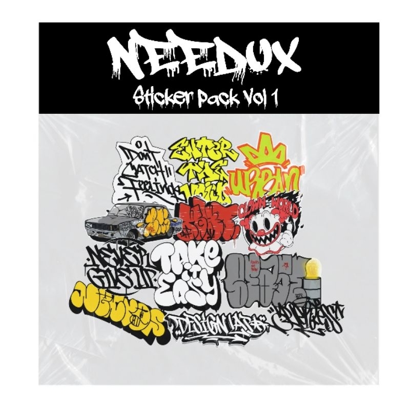 

Sticker Pack VOL.1 by needUx graffiti merch Anti Air