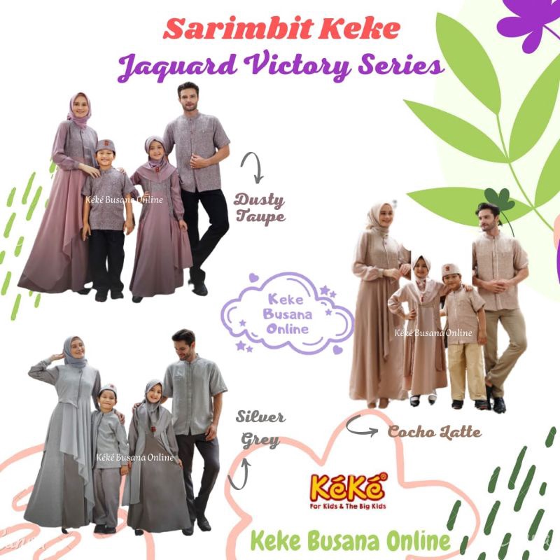 Original Sarimbit Keluarga Keke  Jaquard Victory Series  Kamily Series 11