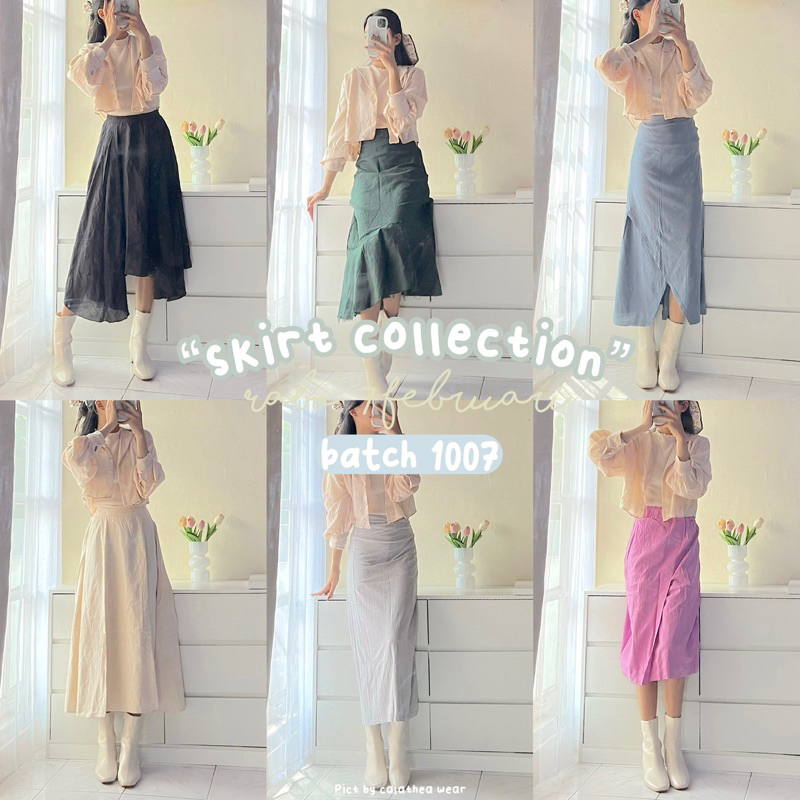 skirt collection korean style | Rok long korean style | rok span | rok korean look
