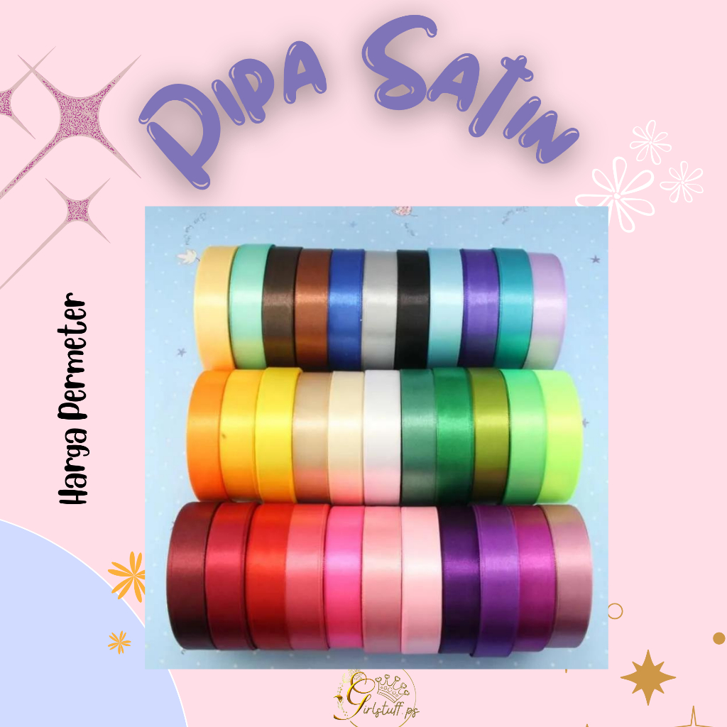 

[HARGA PER METER] PITA SATIN 1 INCHI KUALITAS PREMIUM