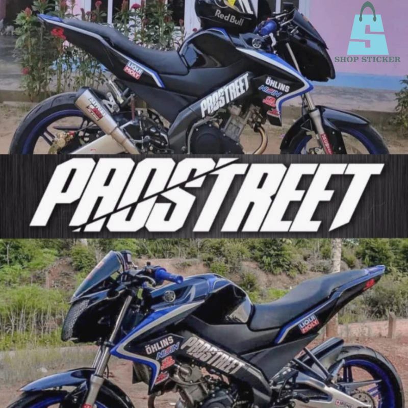 Sticker stiker cutting PROSTREET rangka body deltabox vixion