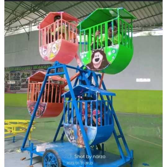 wahana anak // odong - kincir angin 4 gerbong free design // ide bisnis 2024