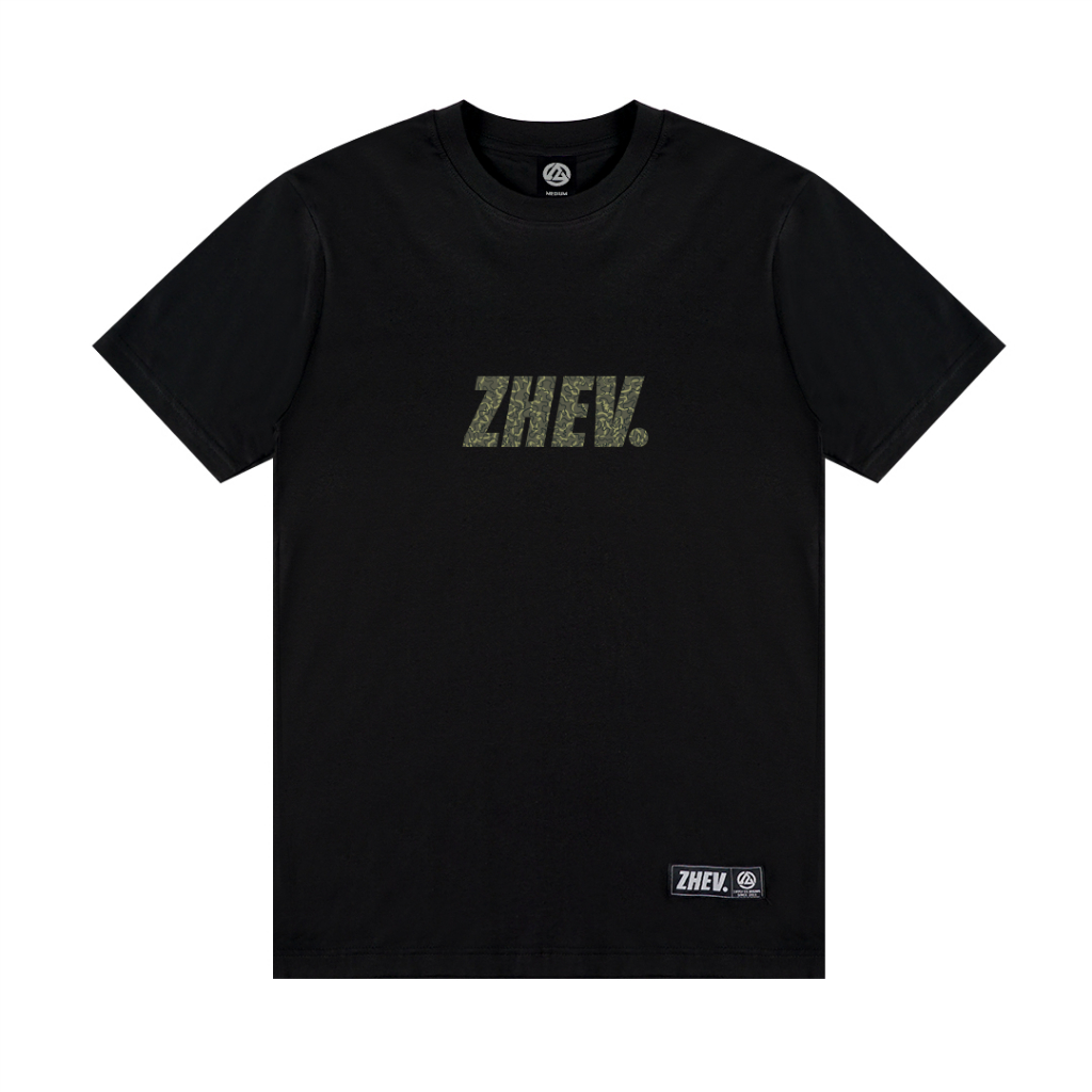 ZHEV Kaos Pria Distro Camo Black