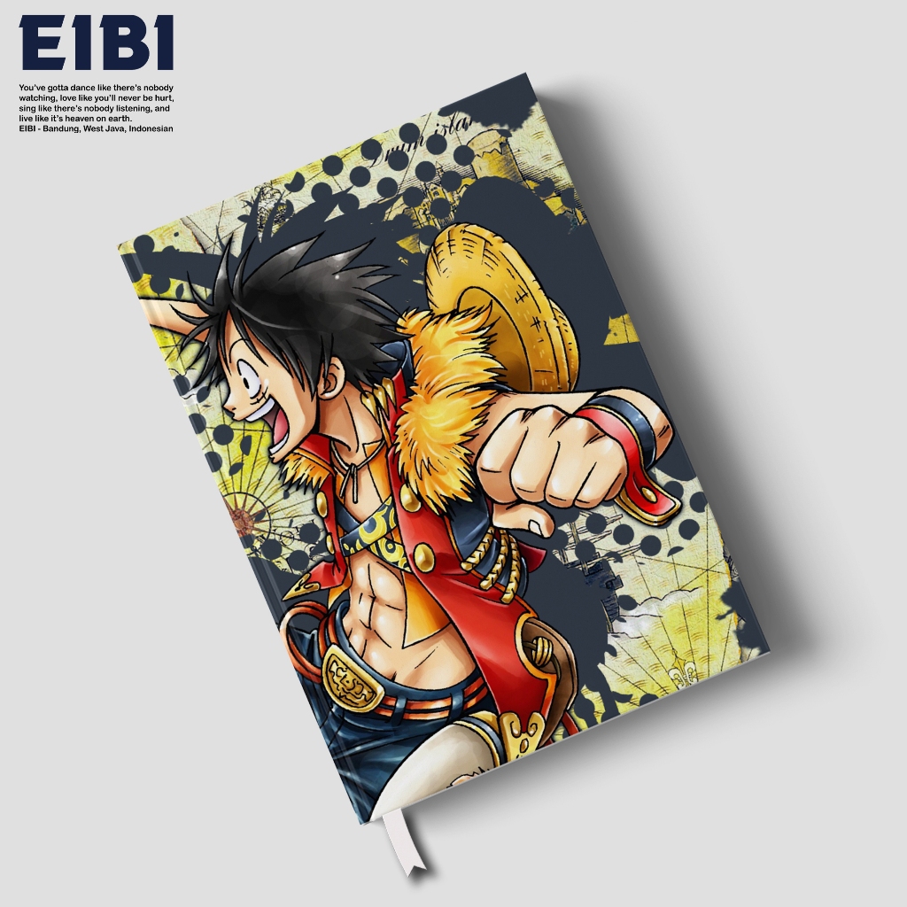 

Eibibook Buku Tulis Notebook Hardcover One Peace Monkey D. Luffy Peta
