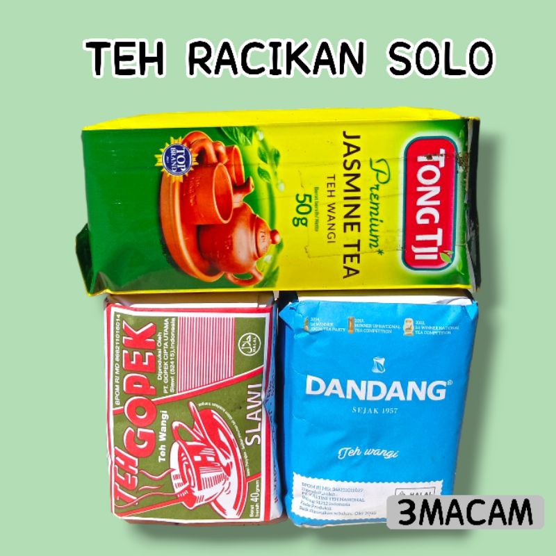 

TEH RACIKAN SOLO. GOPEK DADANG TONG TJI. TEH 3PAKET RACIKAN SOLO