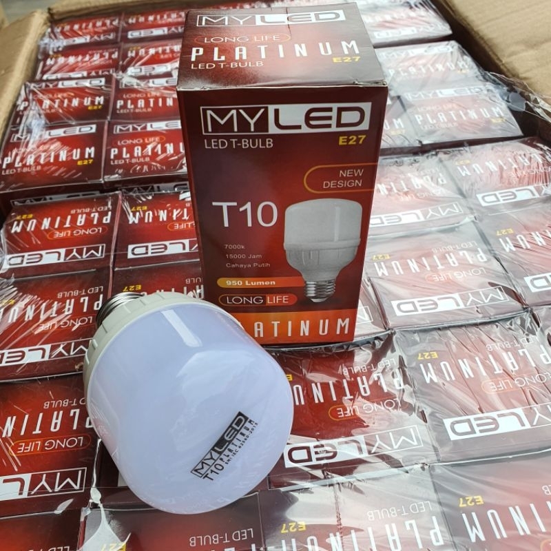 Lampu Listrik Led 10watt T-Bulb Myled Platinum