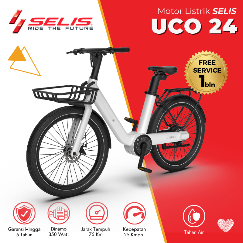 SELIS - UCO 24 Sepeda Listrik Dewasa E Bike Sepeda Roadbike