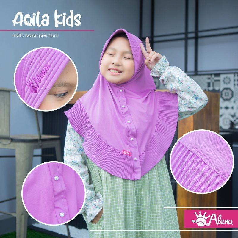 Hijab Alena Anak Aqila Kids Bergo Jilbab Instan Anak Usia TK SD