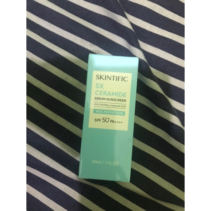 SKINTIFIC Sunscreen 5X Ceramide Serum Sunscreen Stick SPF50 PA++++ Skincare Sunblock 30ml Untuk Skin