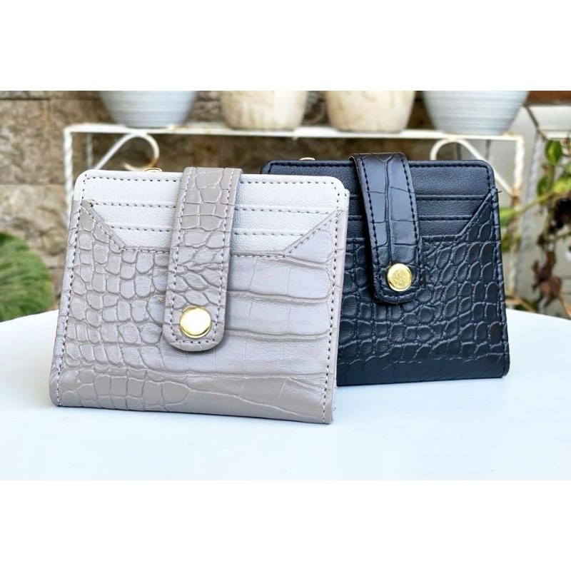DOMPET WANITA LIPAT MOTIF CROCO/ DOMPET MINI WANITA GEMPITA
