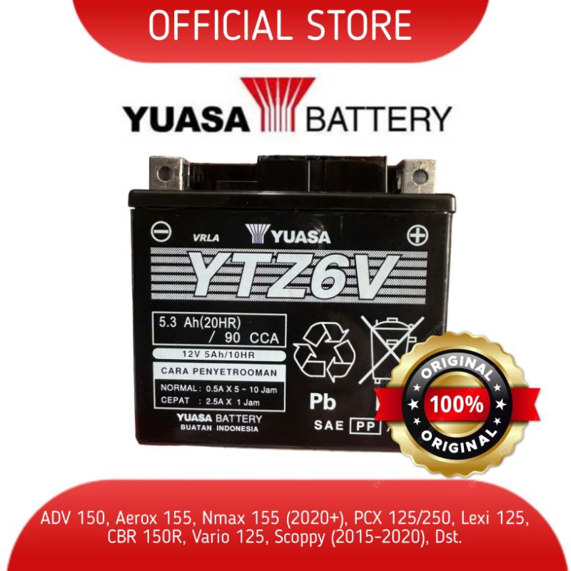 Yuasa Aki Motor YTZ6-V MF/GTZ6 MF / GTZ7S
