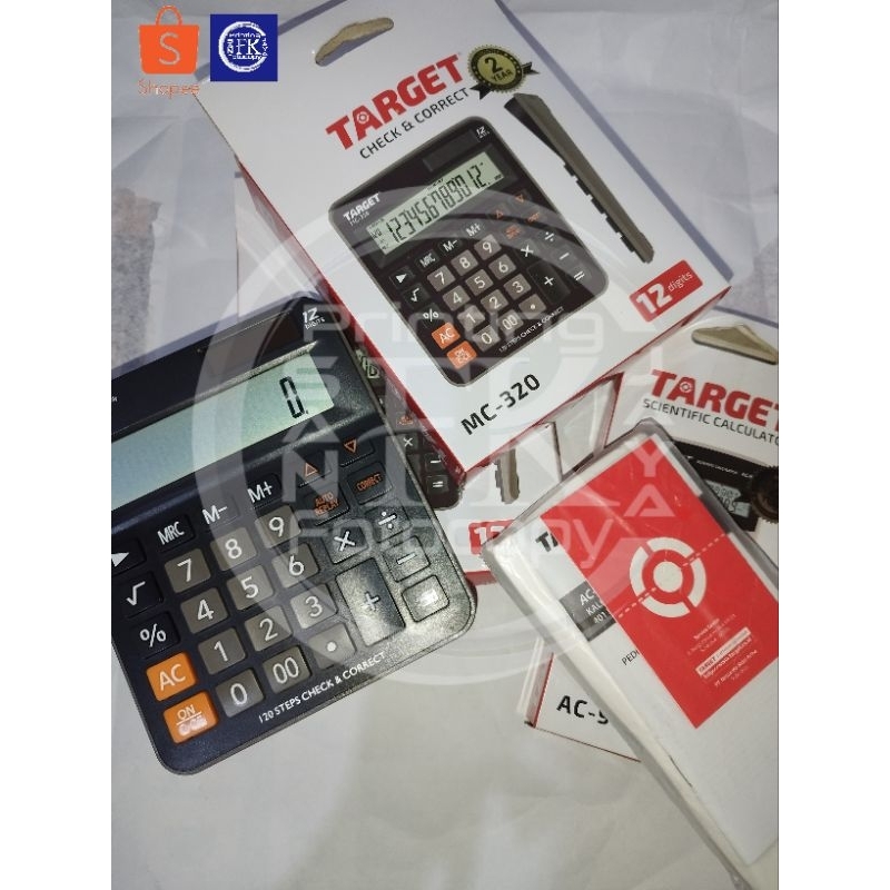 

Calculator TARGET MC-320 & AC- 910 Scientific Calculator Digital Siap Pakai