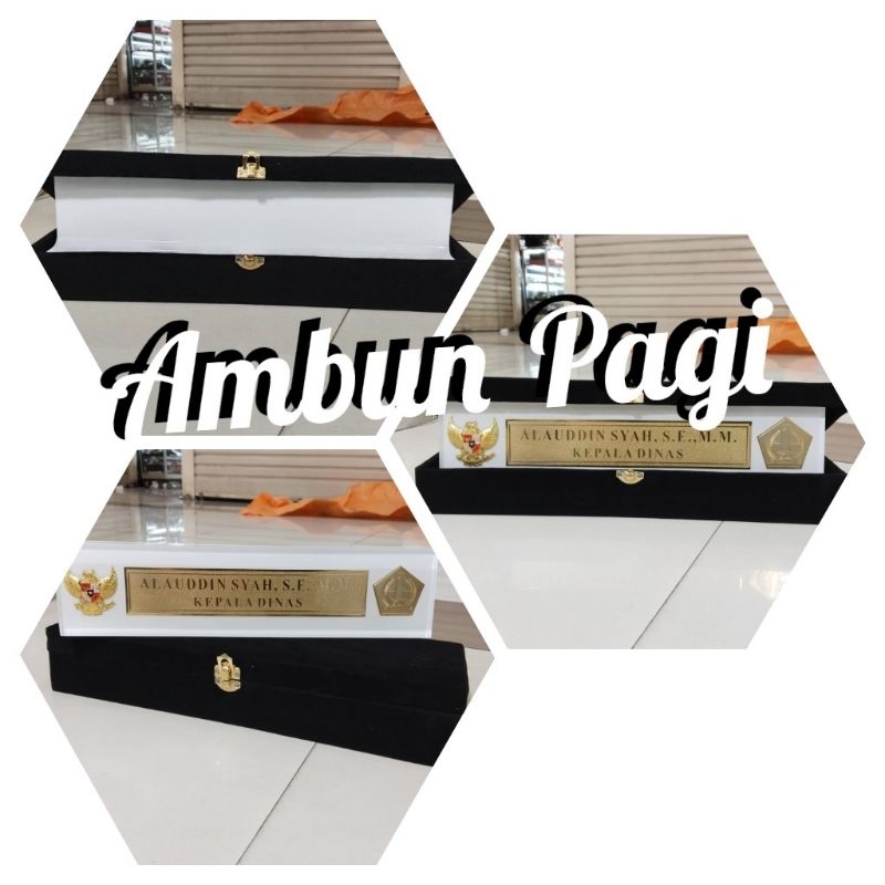 

best seller custom papan nama meja kantor coran