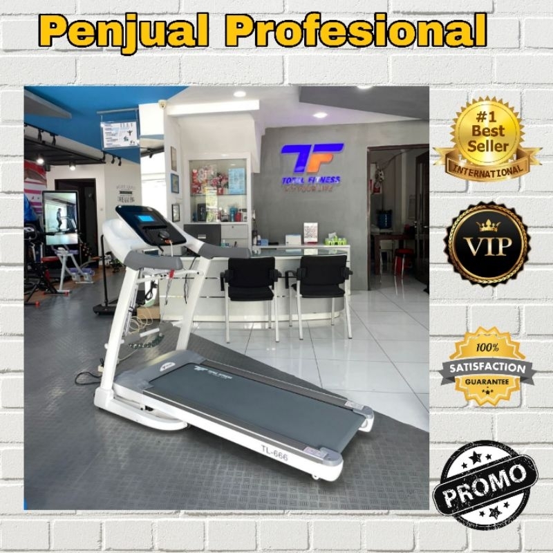 Treadmill Elektrik TL 666 Air Bag Suspention Original Total Fitness