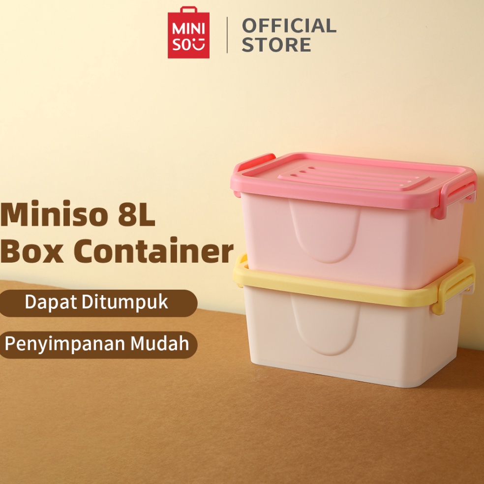 High Quality Miniso Storage Box Kotak Penyimpanan Serbaguna Kapasitas Besar Serbaguna Storage Box Or