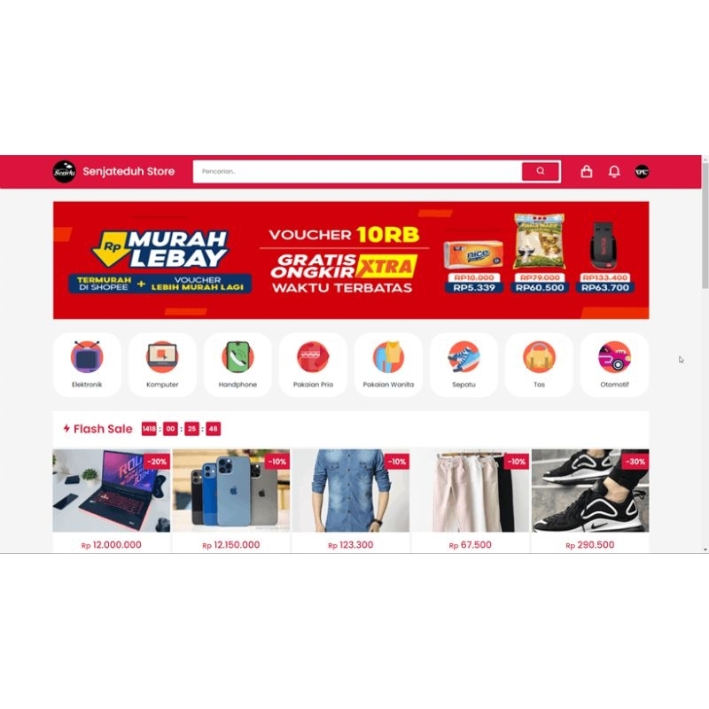 Web Toko Online Senjateduh (Midtrans & Rajaongkir)
