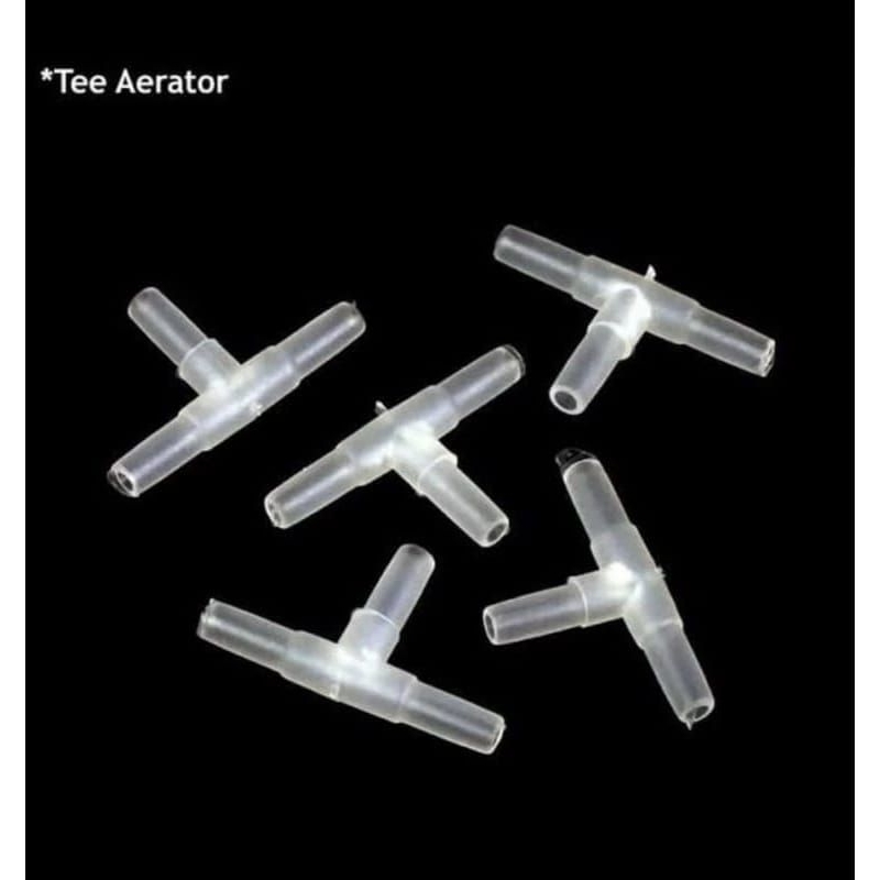 Sambungan selang aerator model T sambungan selang aquarium T