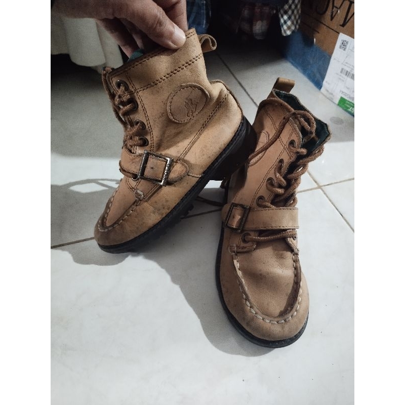 sepatu anak Polo Ralph Lauren booth size 27,5