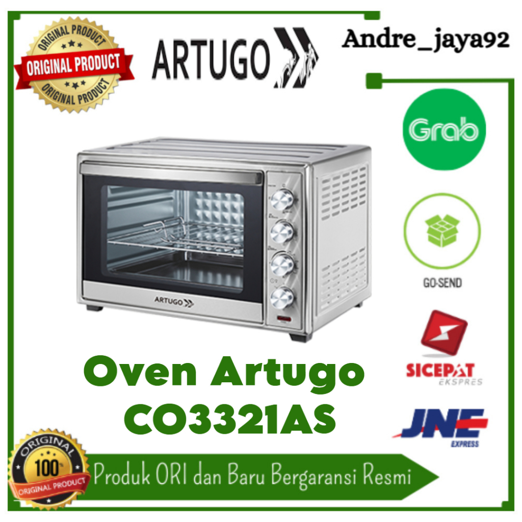 ARTUGO PORTABLE GRILL OVEN CO3321AS