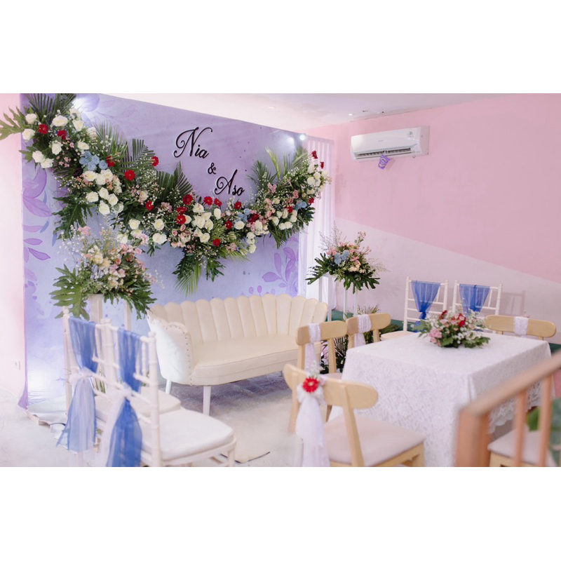 Sewa Backdrop Wedding Papan (3 meter)