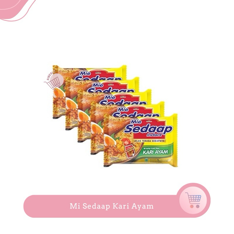 

Sedaap Mie Instan Kari Ayam 72 Gr x5 / Mi Instan Kuah