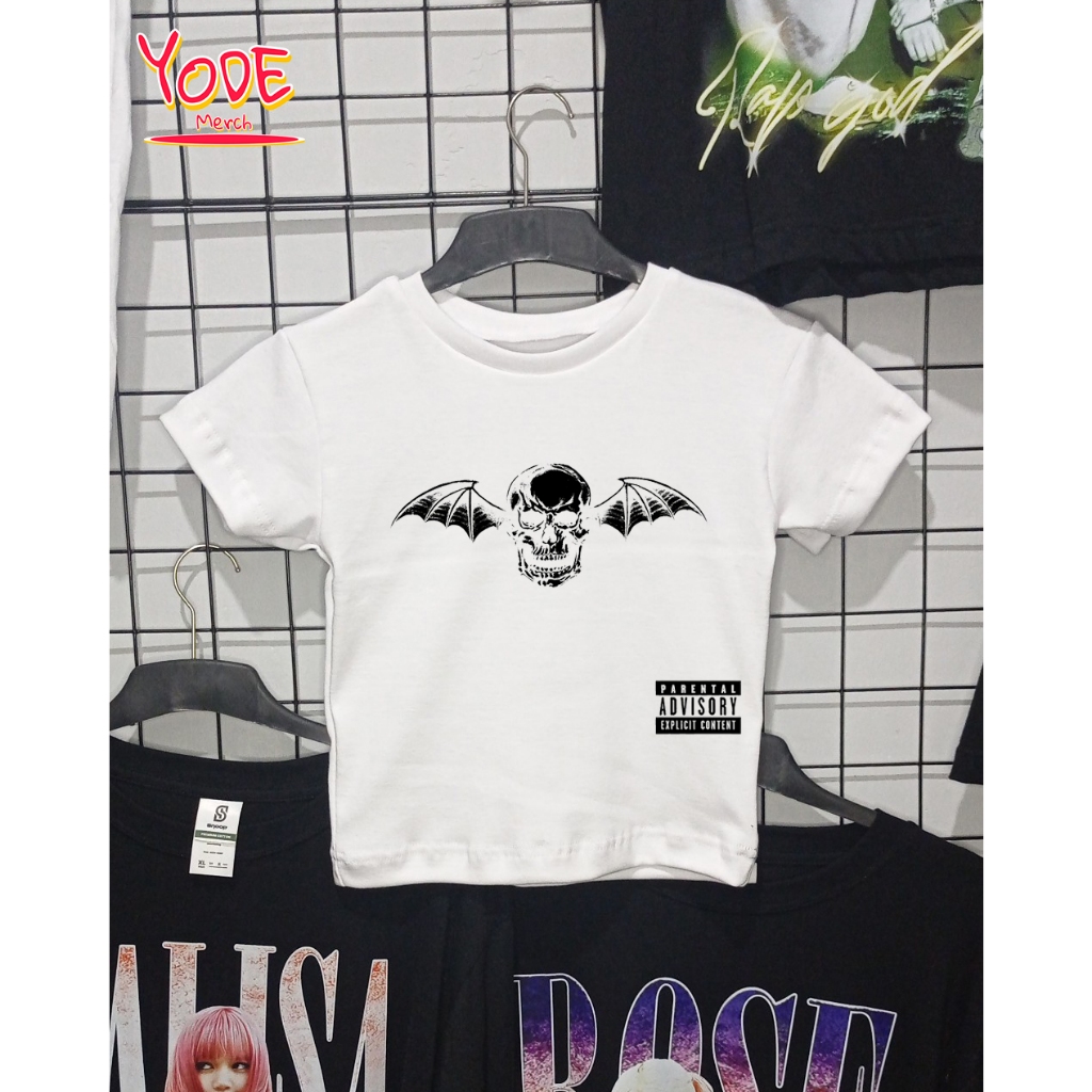 Crop Top Baby Tee Avenged Sevenfold yeah y2k