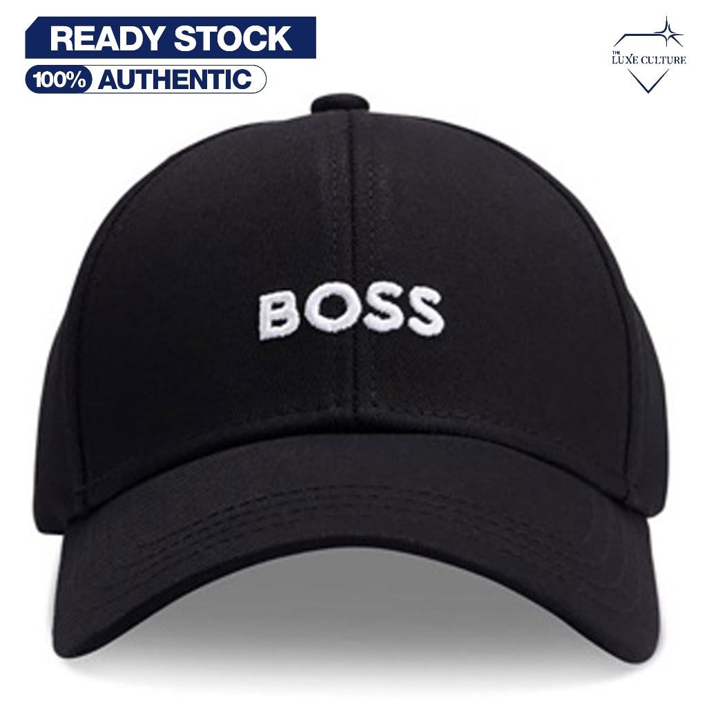 Hugo Boss Logo Black Cap / Topi Branded Original