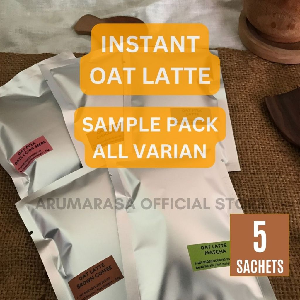 

Plant Based Instant Oat Latte Sample Pack All Varian - 5 Sachets