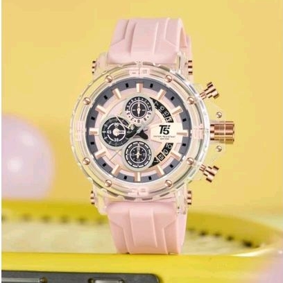 Jam Tangan T5 H4004G Original Cronograph Anti Air Free Box Dan Paper Bag