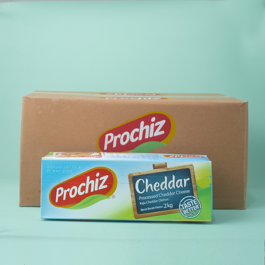 

Prochiz Keju Cheddar 2kg / Keju Cheddar Prochiz / Keju Parut / Keju Serbaguna